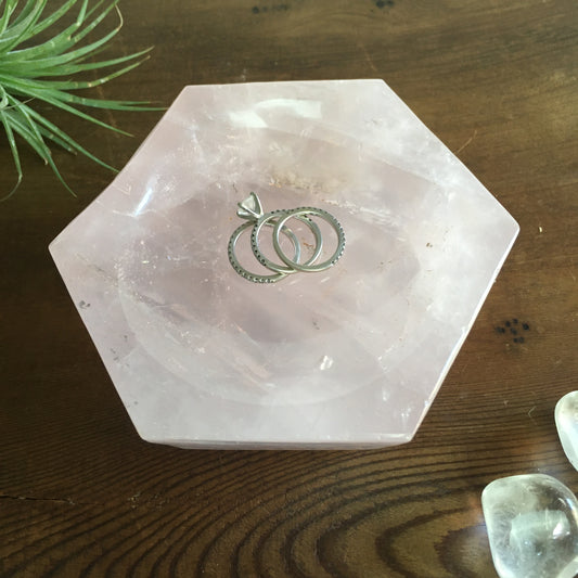 4.5" Rose Quartz Bowl