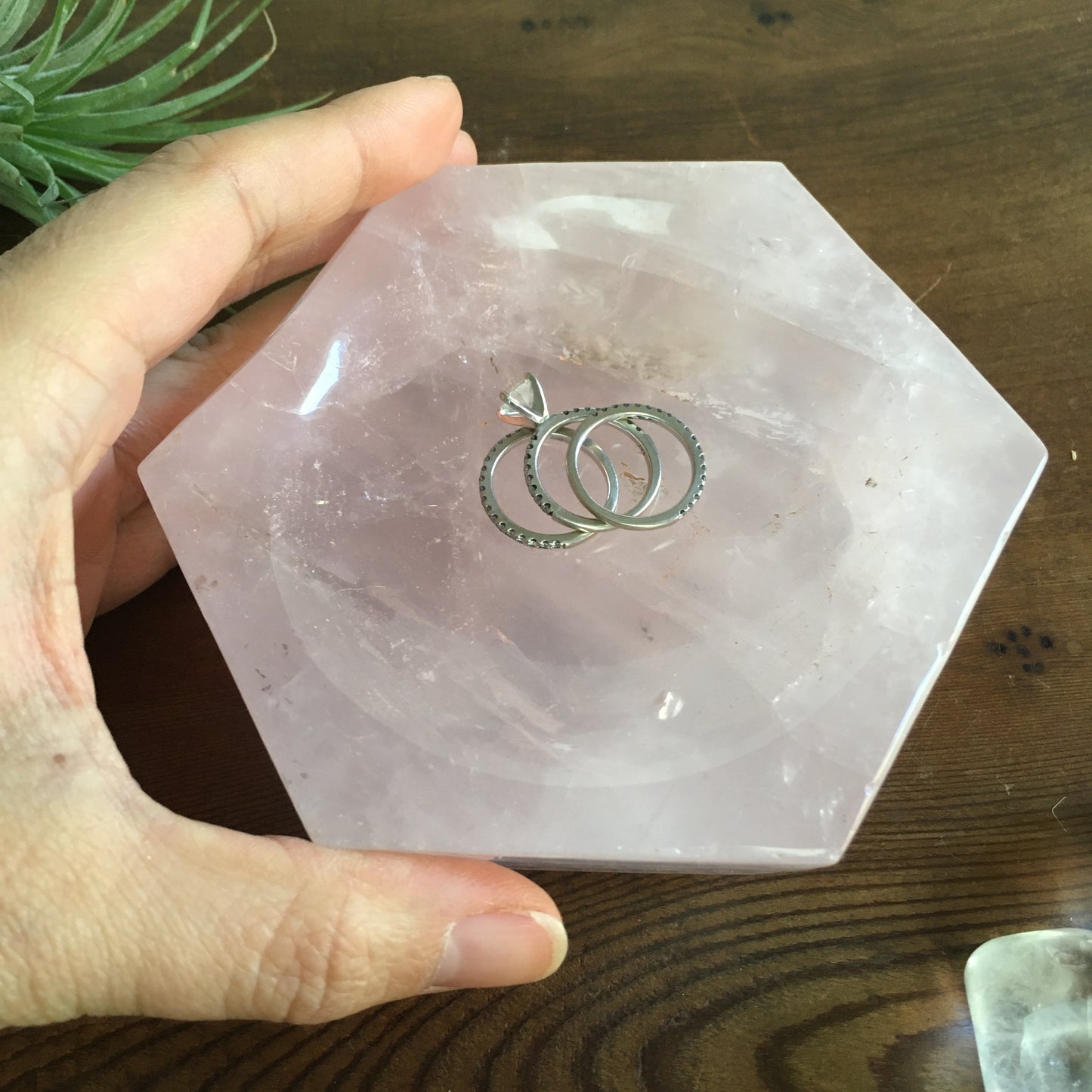4.5" Rose Quartz Bowl