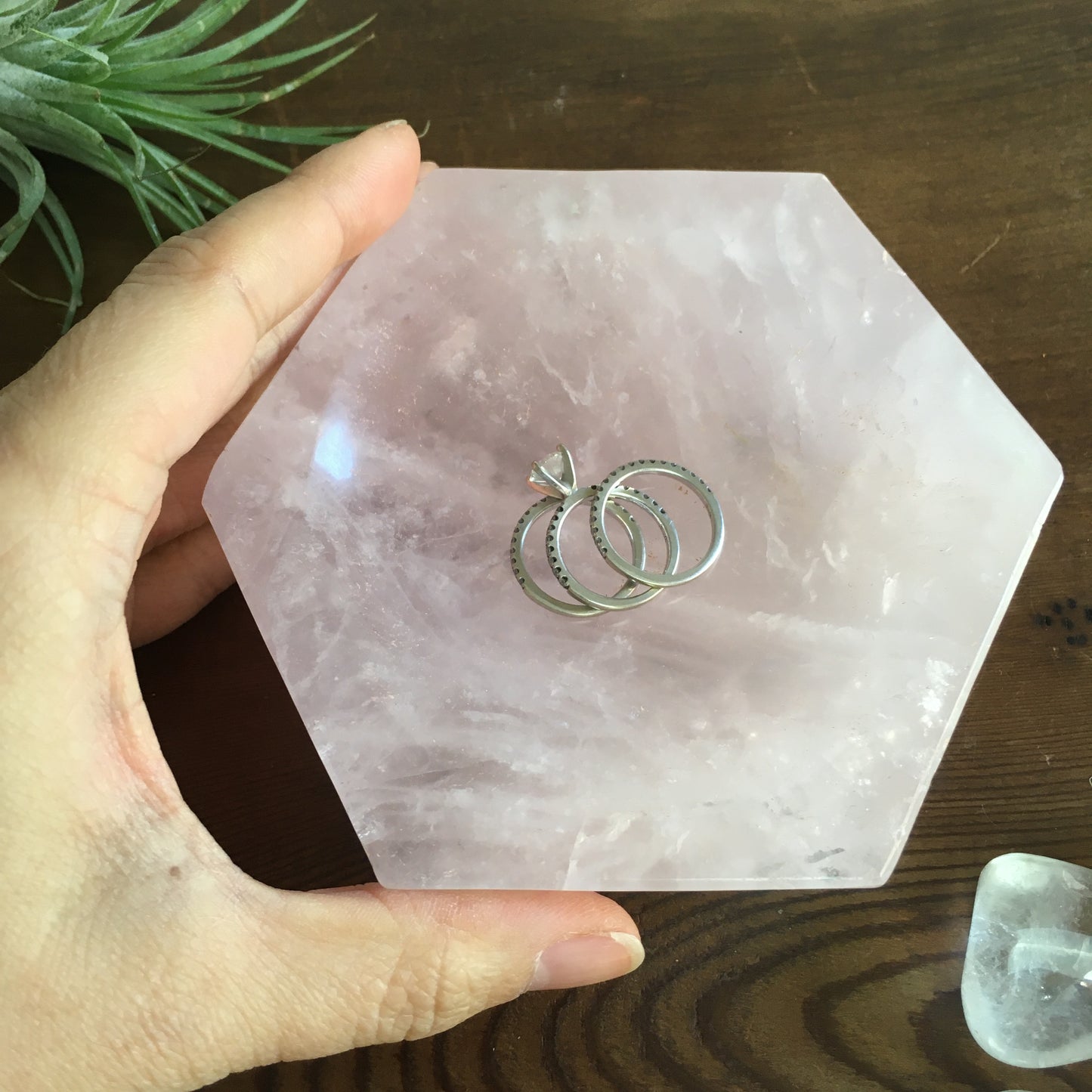 4.5" Rose Quartz Bowl