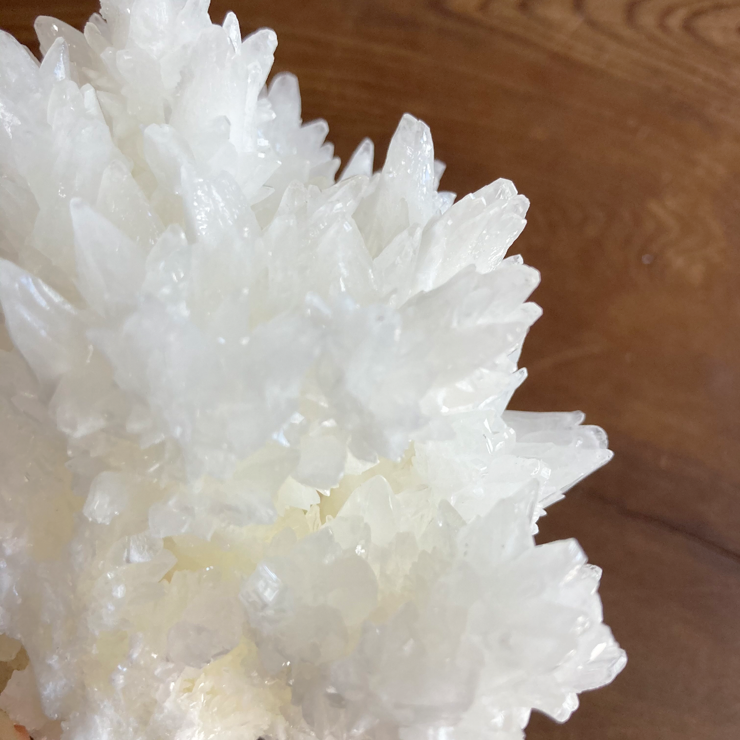 4.5" White Aragonite Calcite Cluster