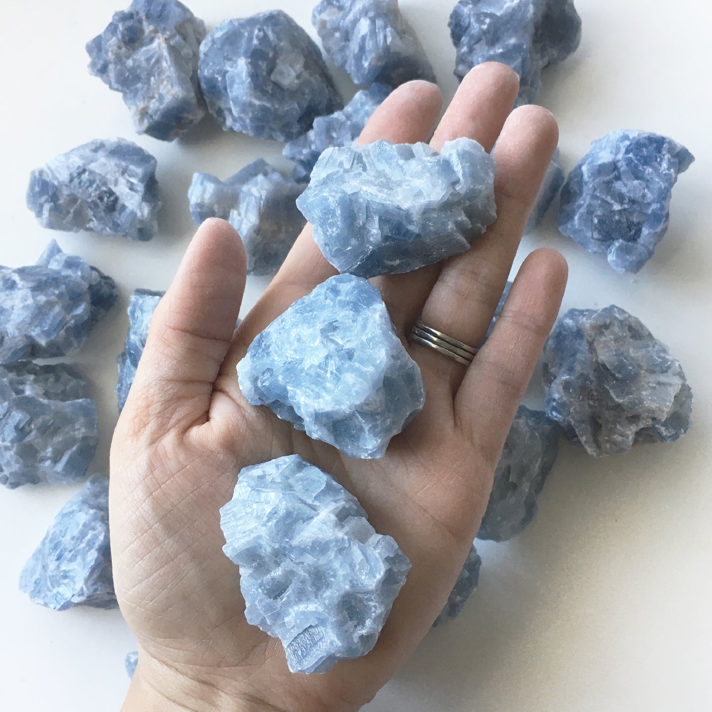 1.5"-2" Blue Calcite Chunk