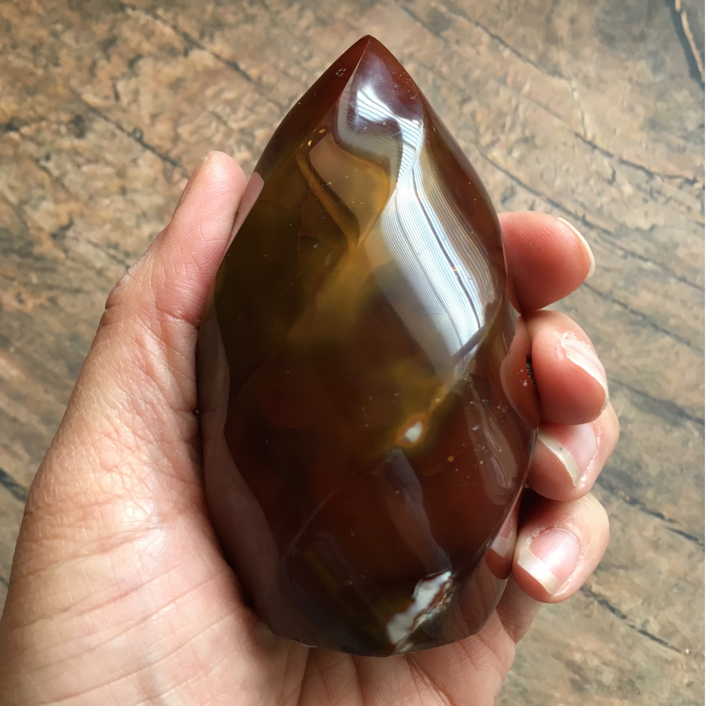 3.6" Carnelian Flame #0C