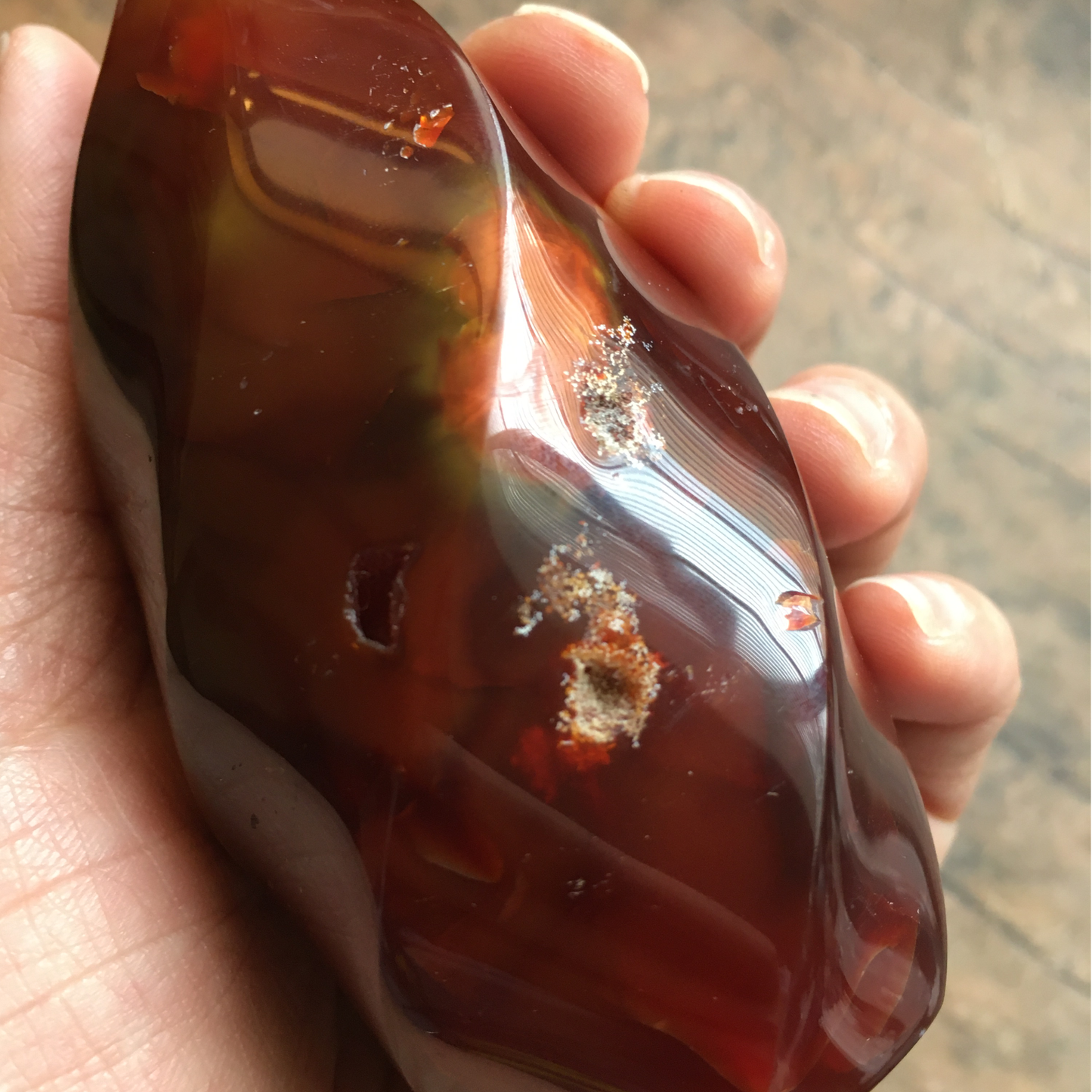 3.6" Carnelian Flame #0C