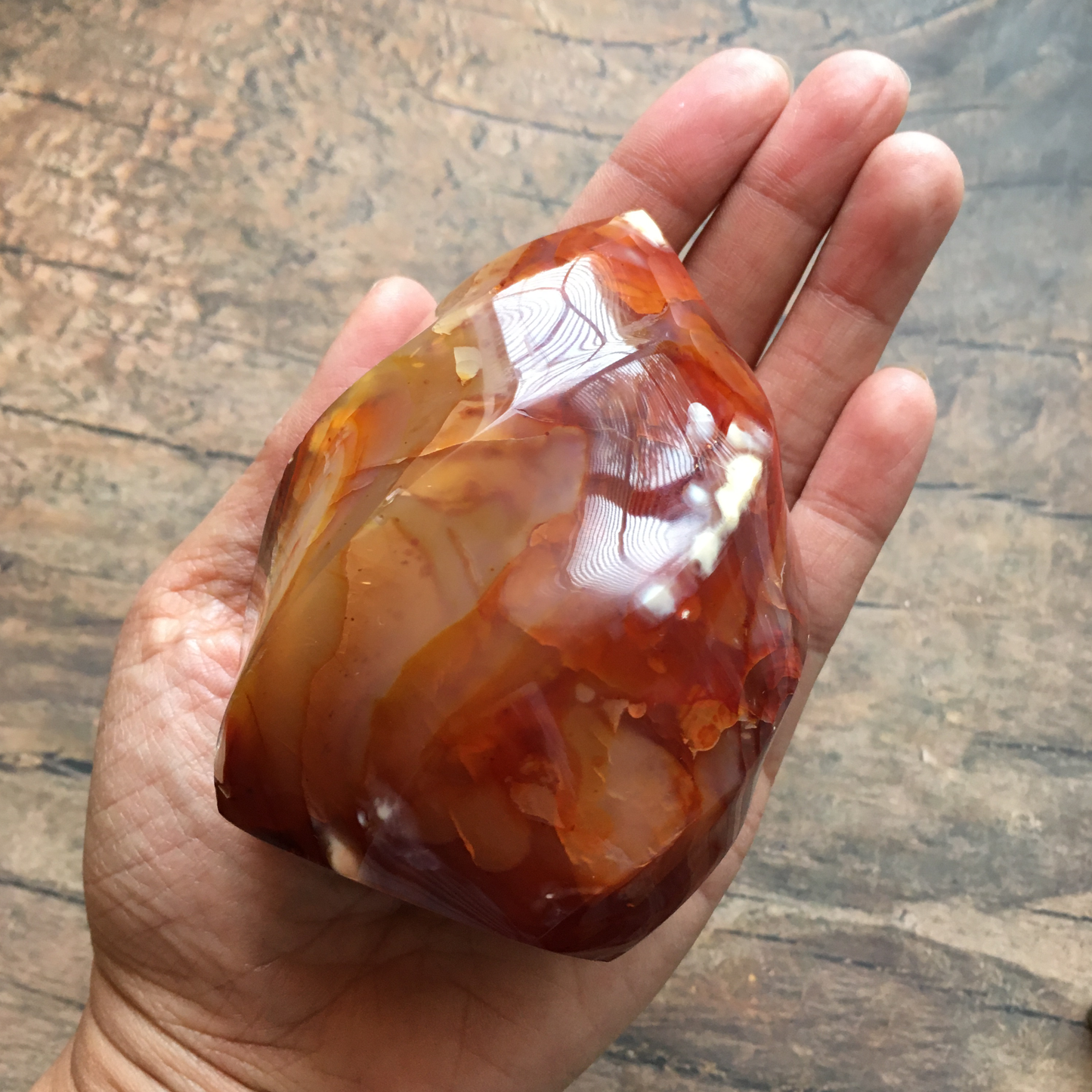 3.5" Carnelian Flame #0H