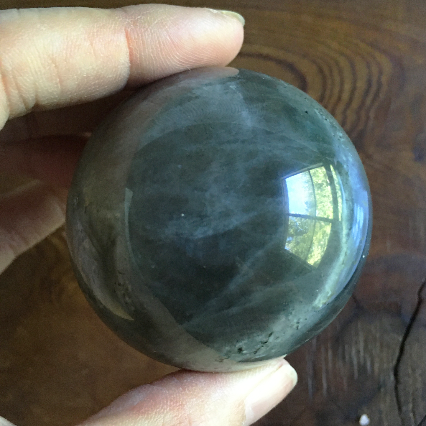55mm Purple Orange Labradorite Sphere