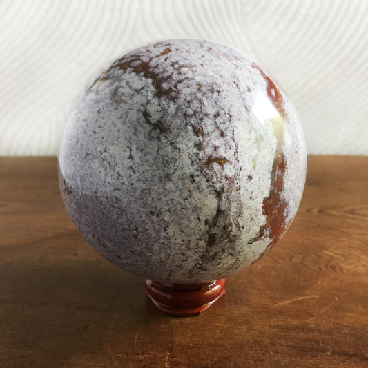 85mm Lavender Ocean Jasper Sphere