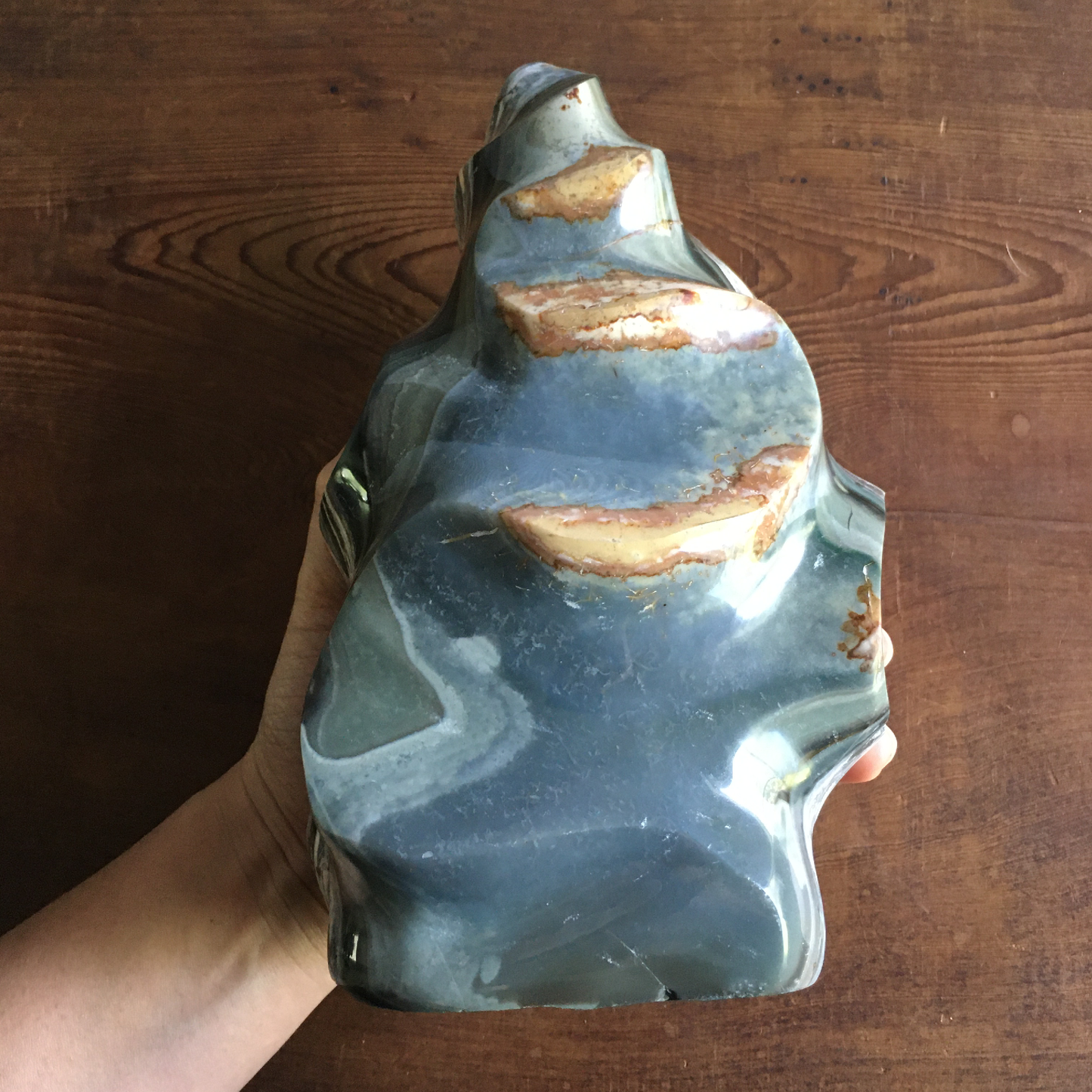 8" Druzy Ocean Jasper Flame 0B