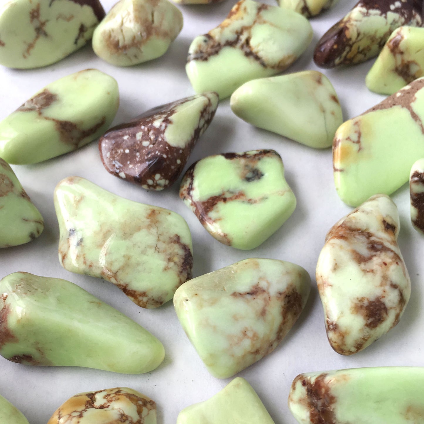 Citron Chrysoprase Tumbled Pocket Stone