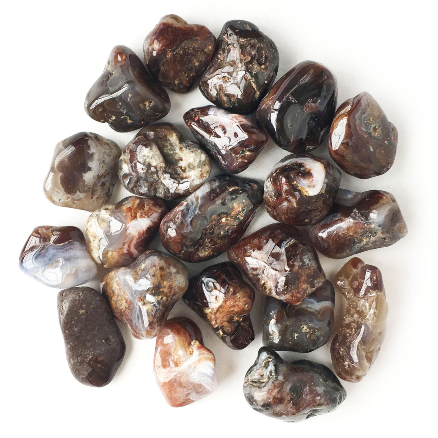 Fire Agate Tumbled Pocket Stone