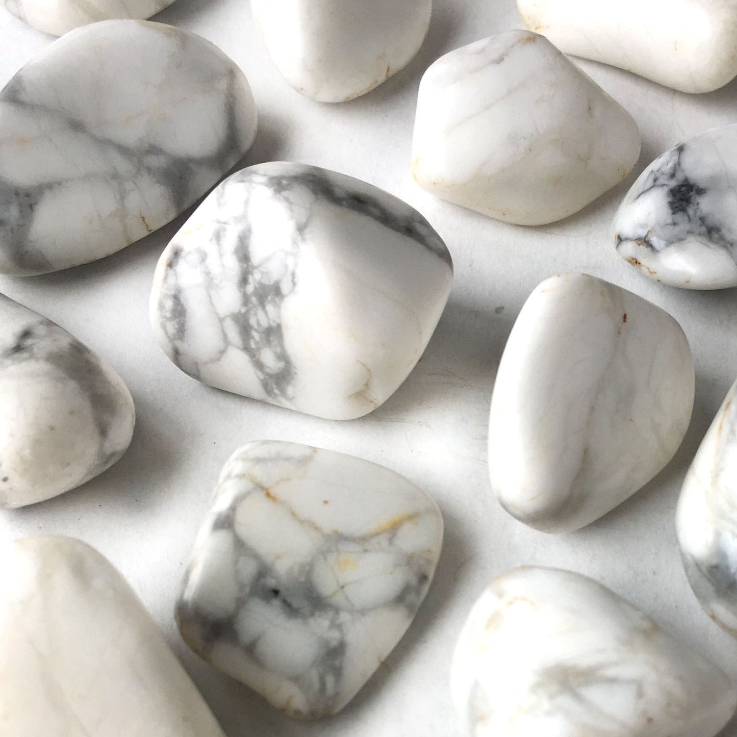 Howlite Tumbled Pocket Stone