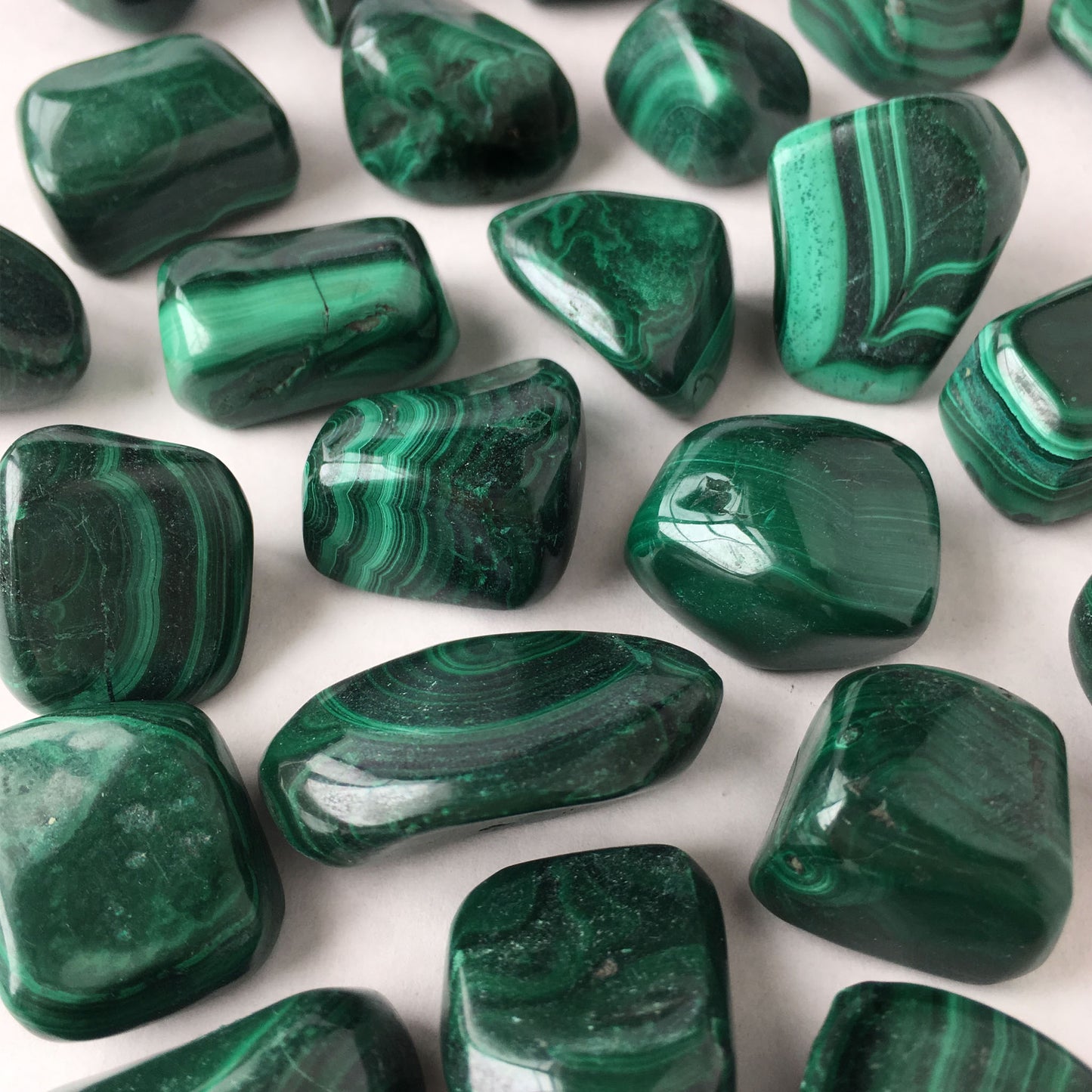Malachite Tumbled Pocket Pocket Stone
