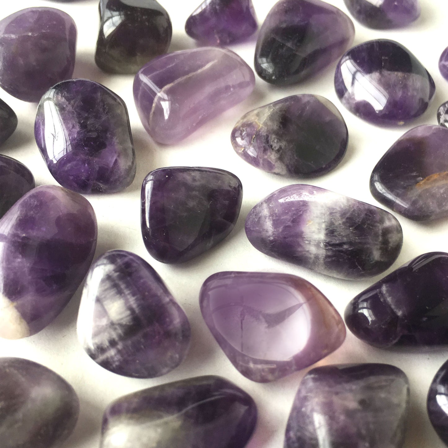 Purple Amethyst Tumbled Pocket Stone
