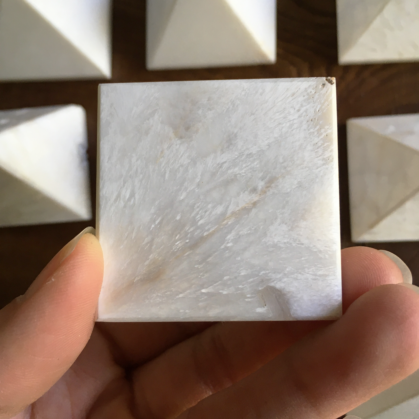 Scolecite Pyramids