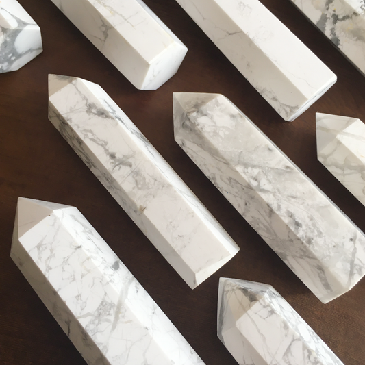 3"-4" Small Howlite Tower