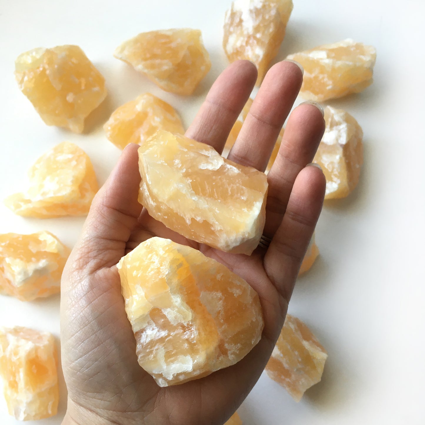 2"-3" Yellow Calcite Chunk