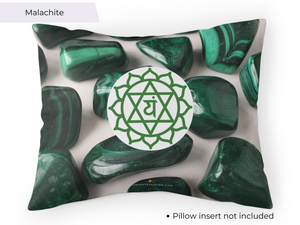 Heart Chakra Malachite Pillow Case