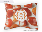 Sacral Chakra Orange Carnelian Pillow Case