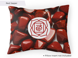 Root Chakra Red Jasper Pillow Case