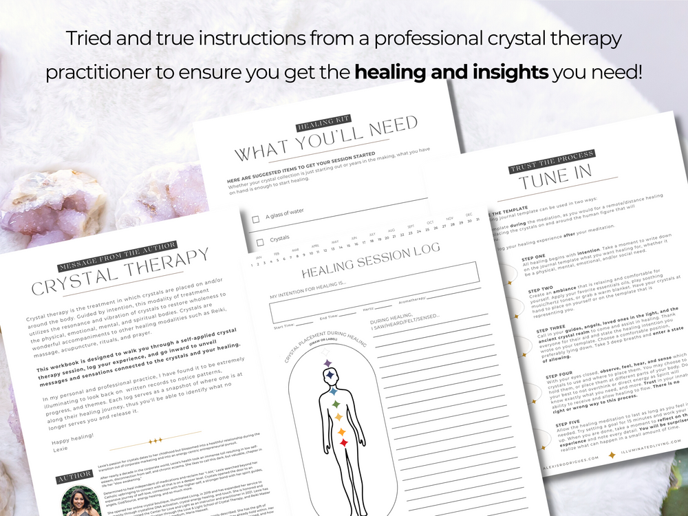 Self-Healing with Crystals Printable Workbook
