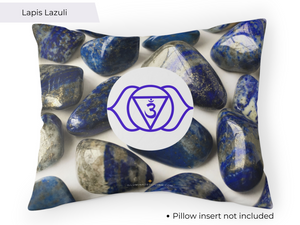 Third Eye Chakra Blue Lapis Lazuli Pillow Case