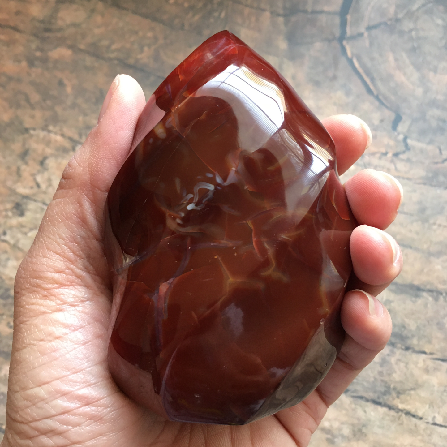 3.7" Carnelian Flame #0A