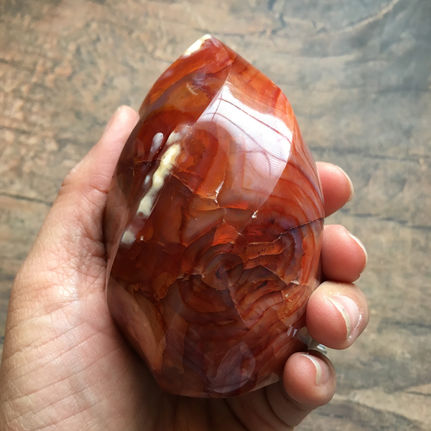 3.5" Carnelian Flame #0H