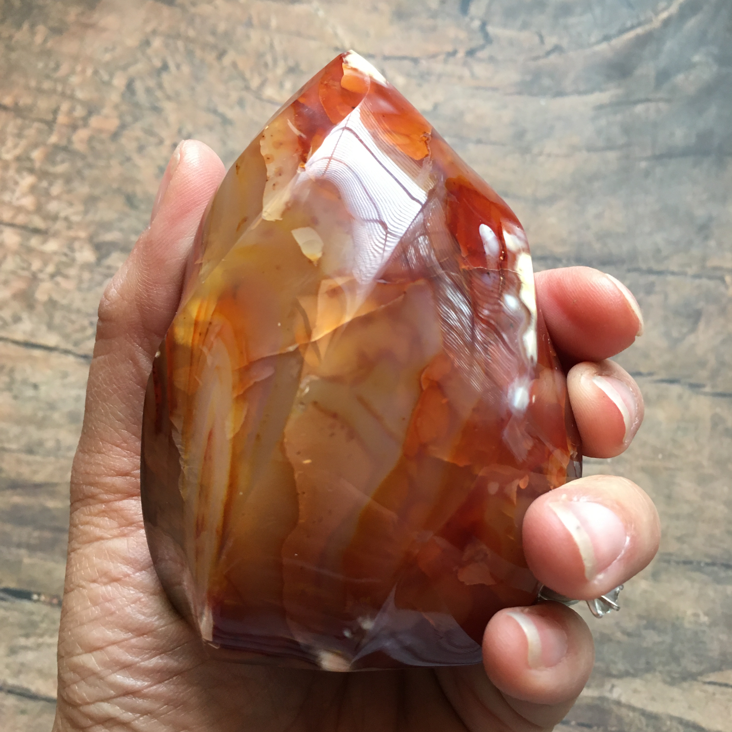 3.5" Carnelian Flame #0H