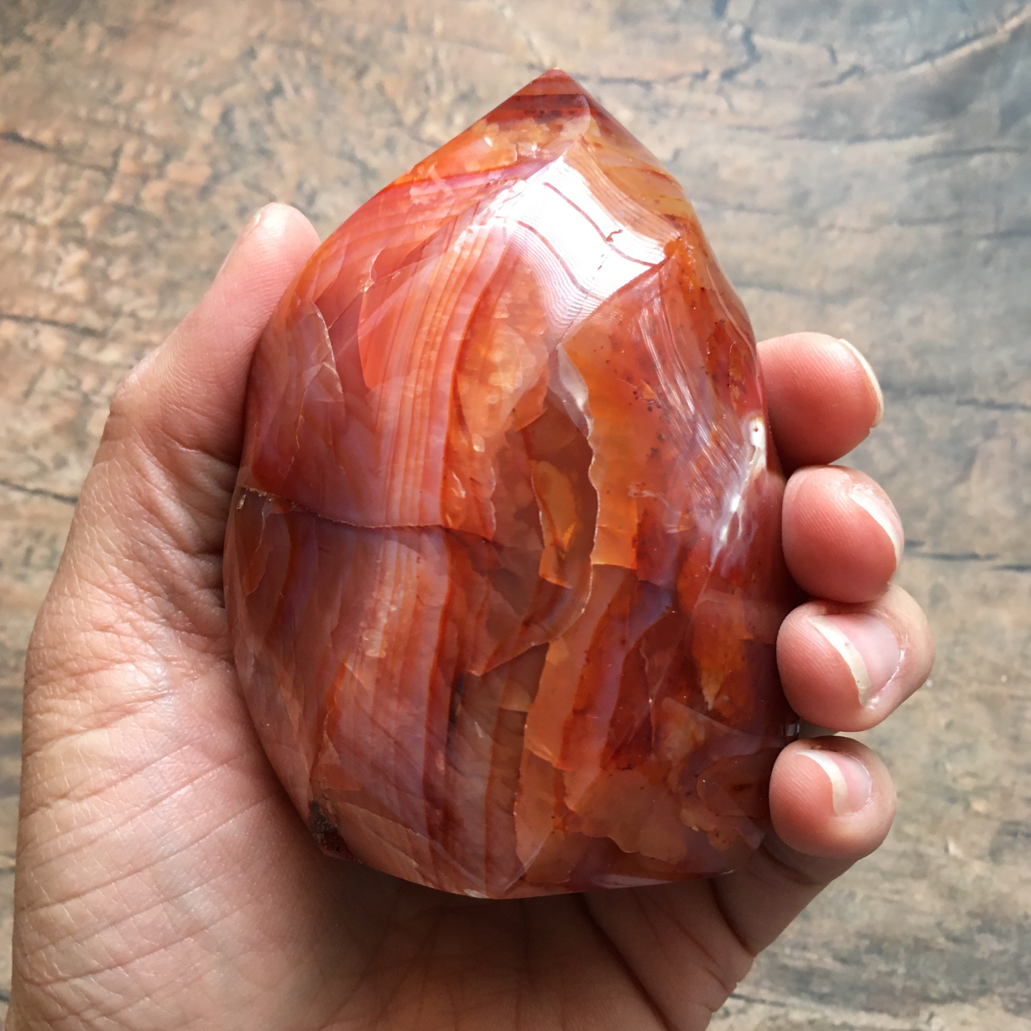 3.5" Carnelian Flame #0H