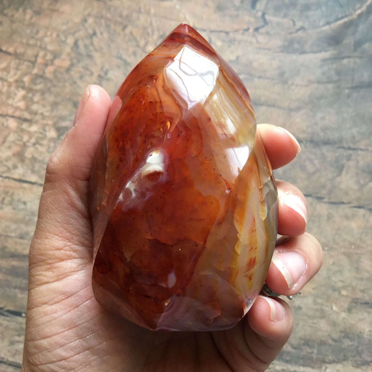 3.5" Carnelian Flame #0H