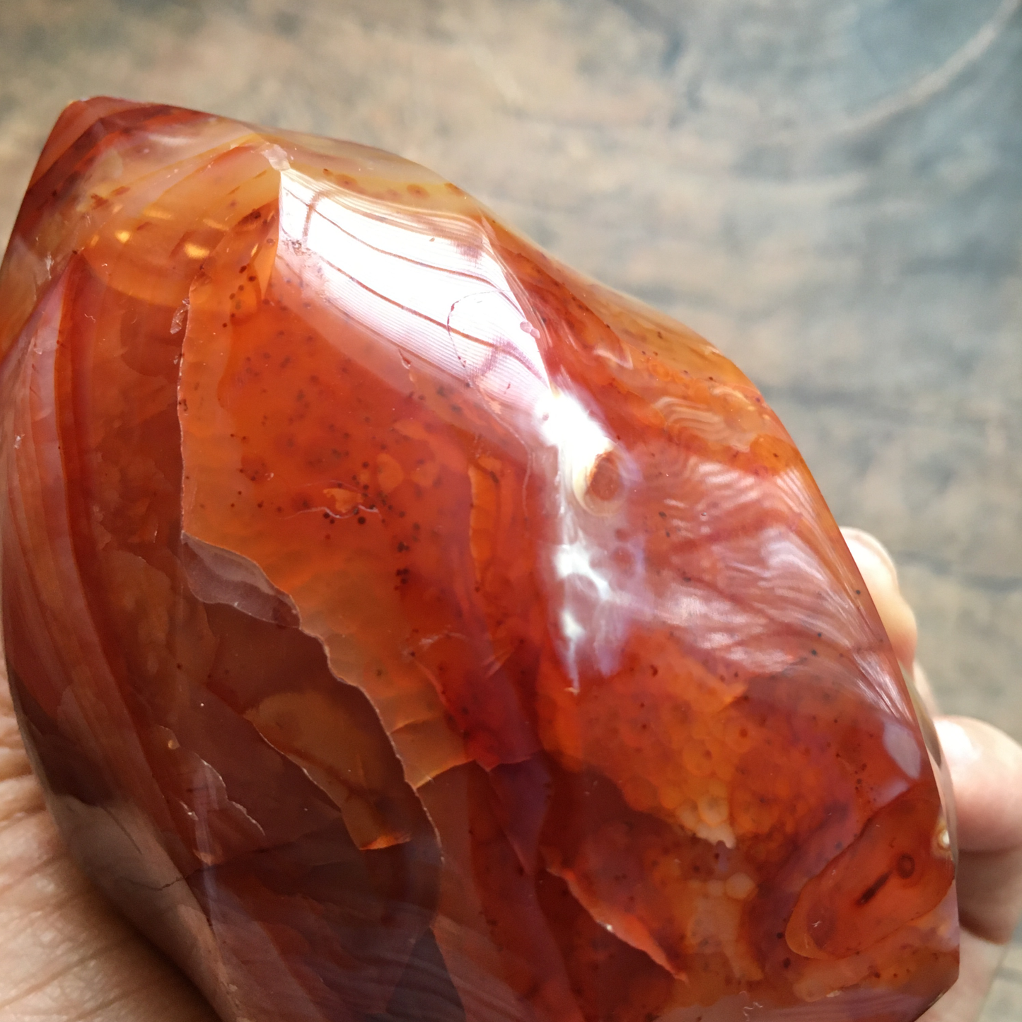 3.5" Carnelian Flame #0H