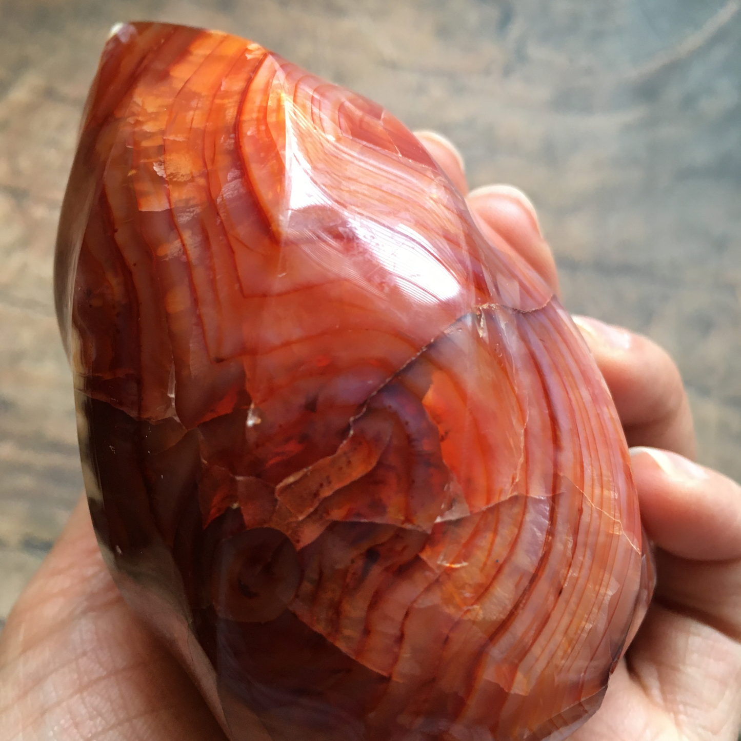 3.5" Carnelian Flame #0H