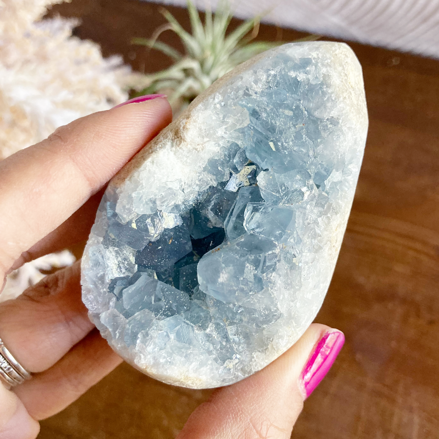 3" Celestite Egg Cluster #0G