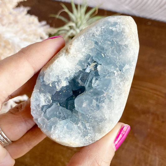 3" Celestite Egg Cluster #0G