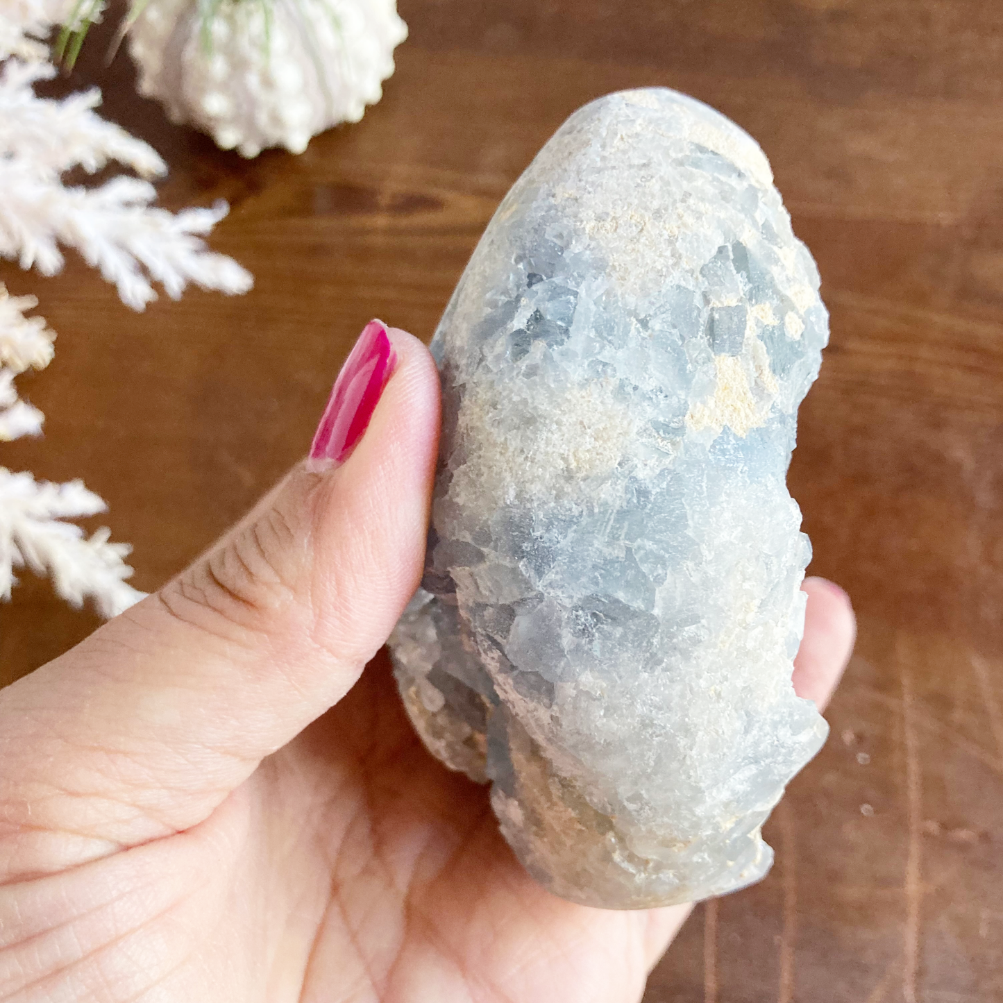 3" Celestite Egg Cluster #0C