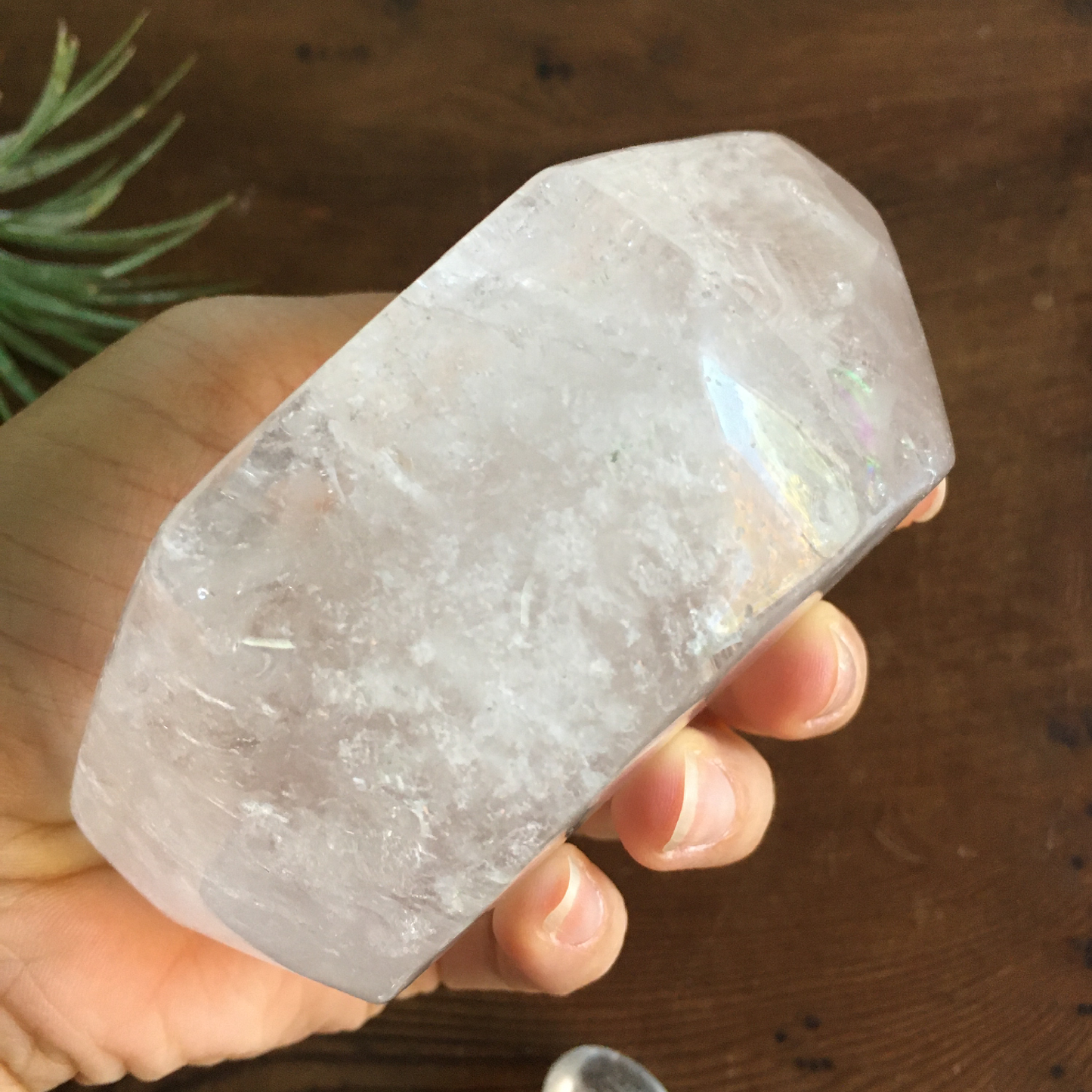 4" Hexagon Clear Quartz Bowl #0A