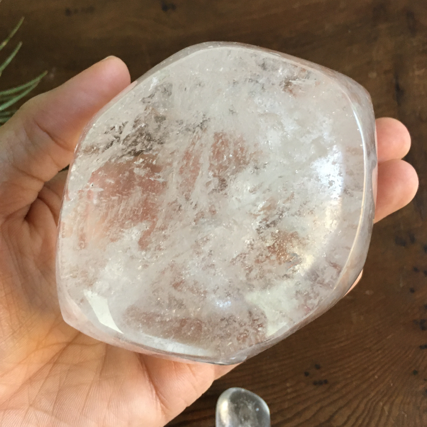 4" Hexagon Clear Quartz Bowl #0A
