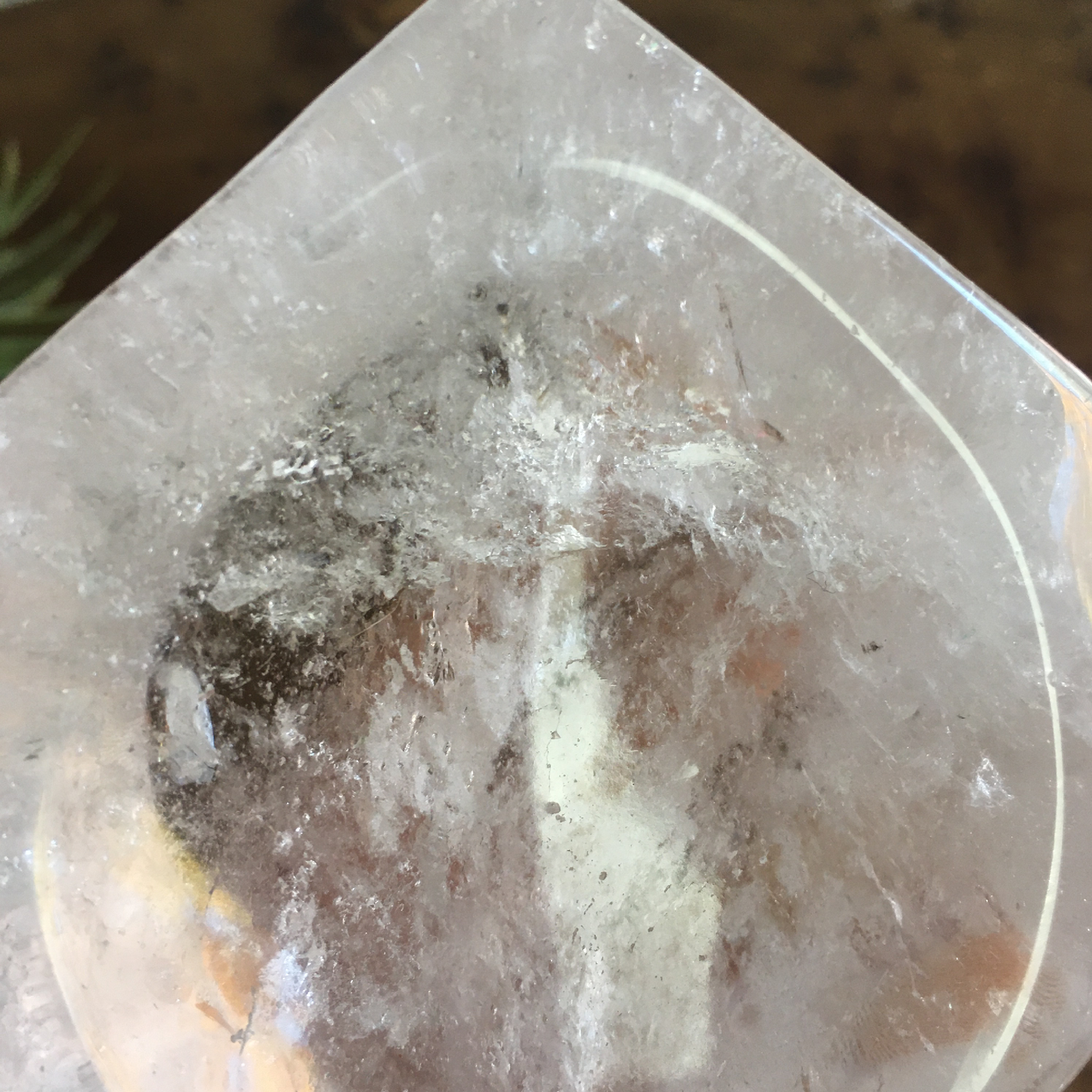 4" Hexagon Clear Quartz Bowl #0A