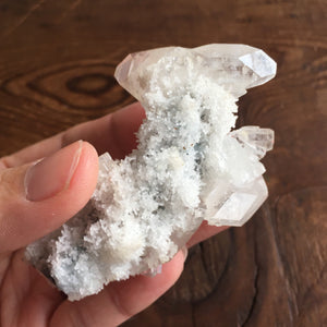 Clear Shiny Apophyllite Crystal Cluster 0G