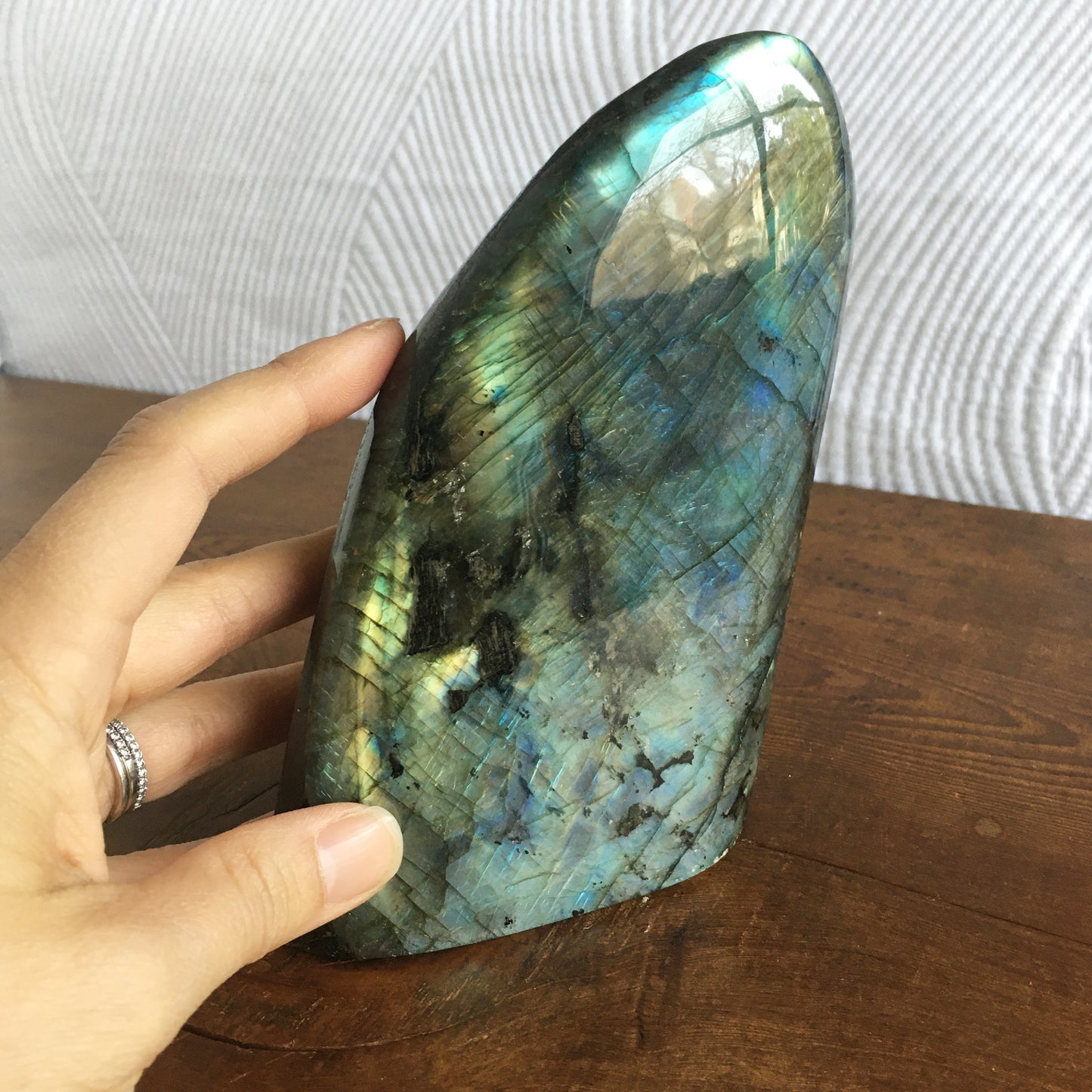 5.5" Polished Self-Standing Labradorite Free Form