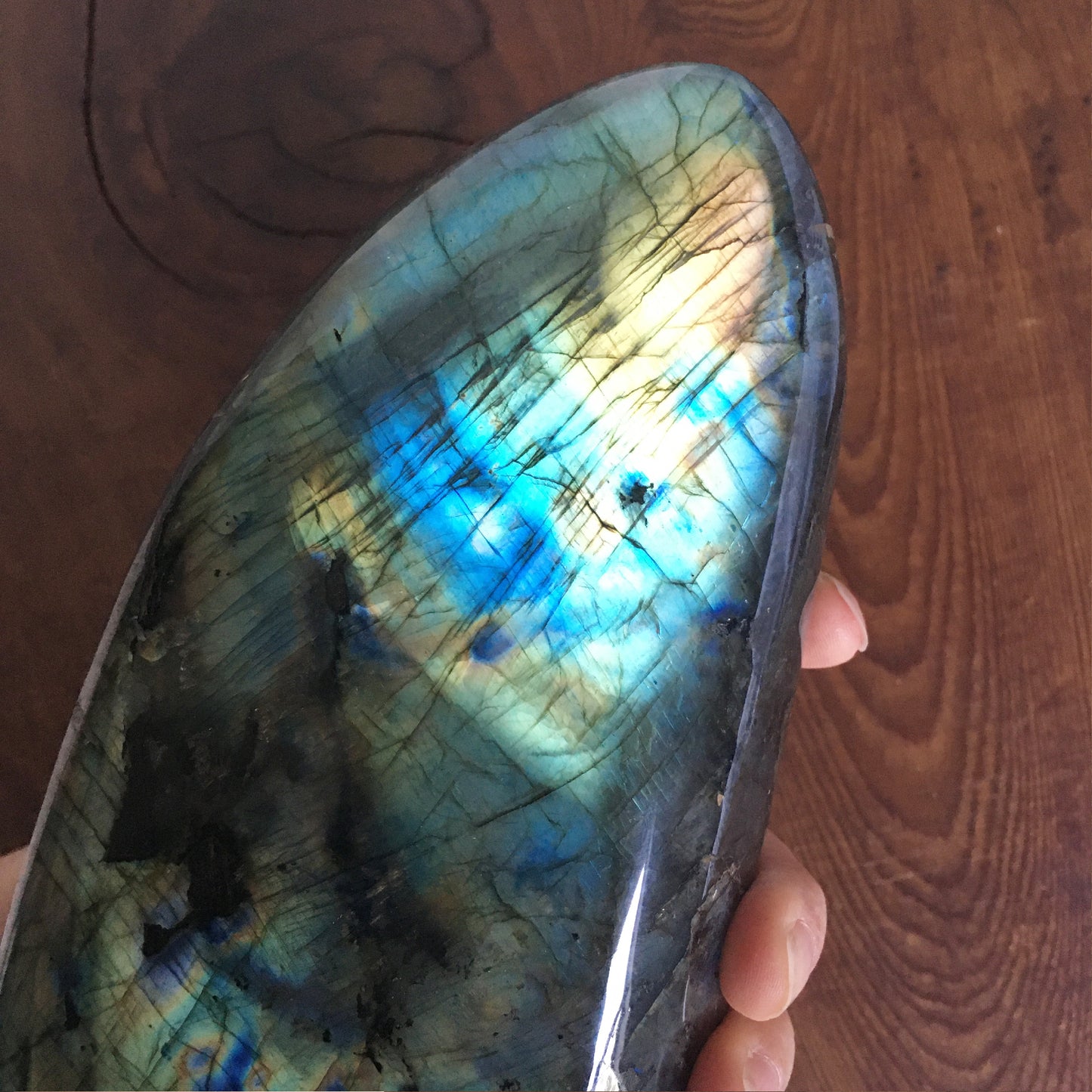 5.5" Polished Self-Standing Labradorite Free Form