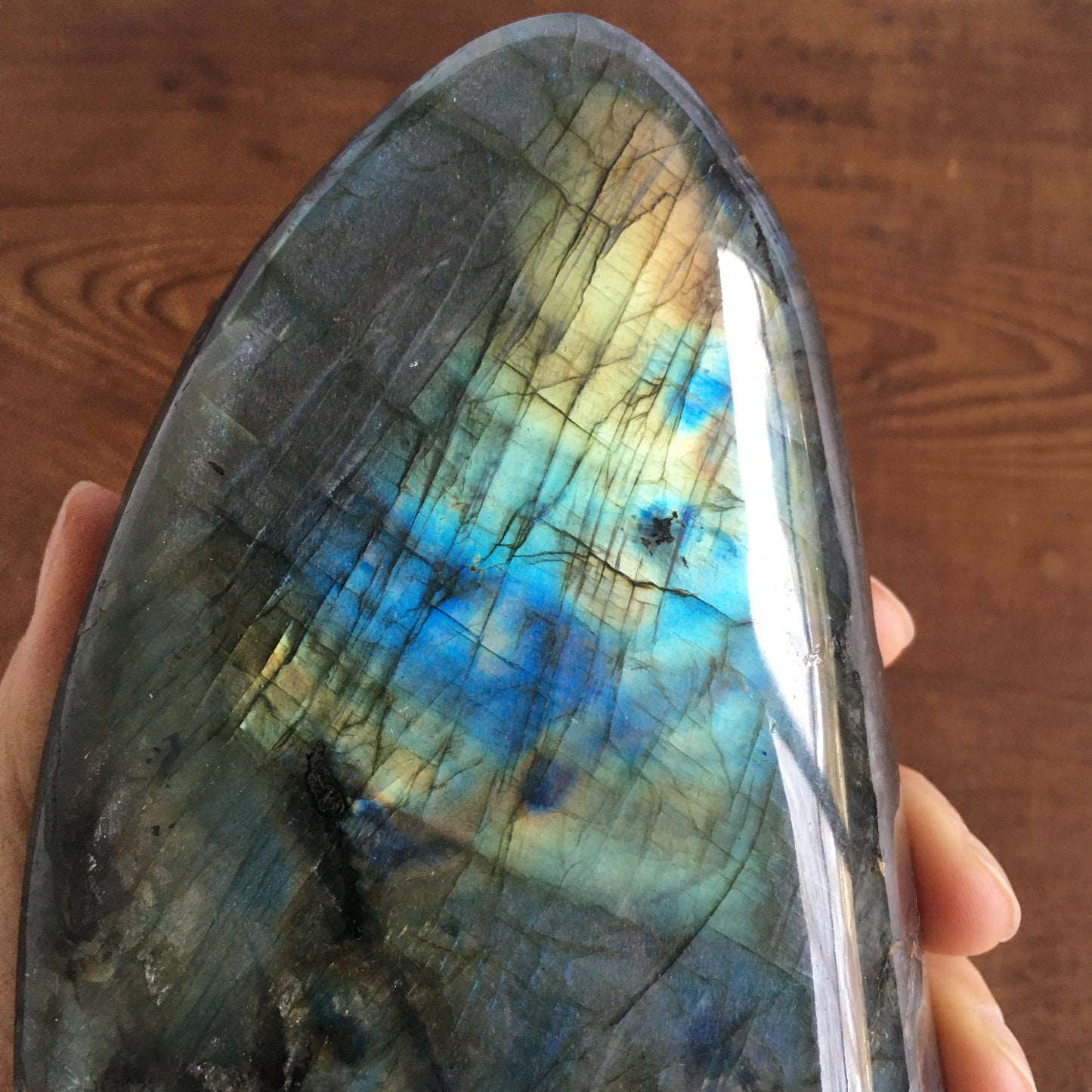 5.5" Polished Self-Standing Labradorite Free Form