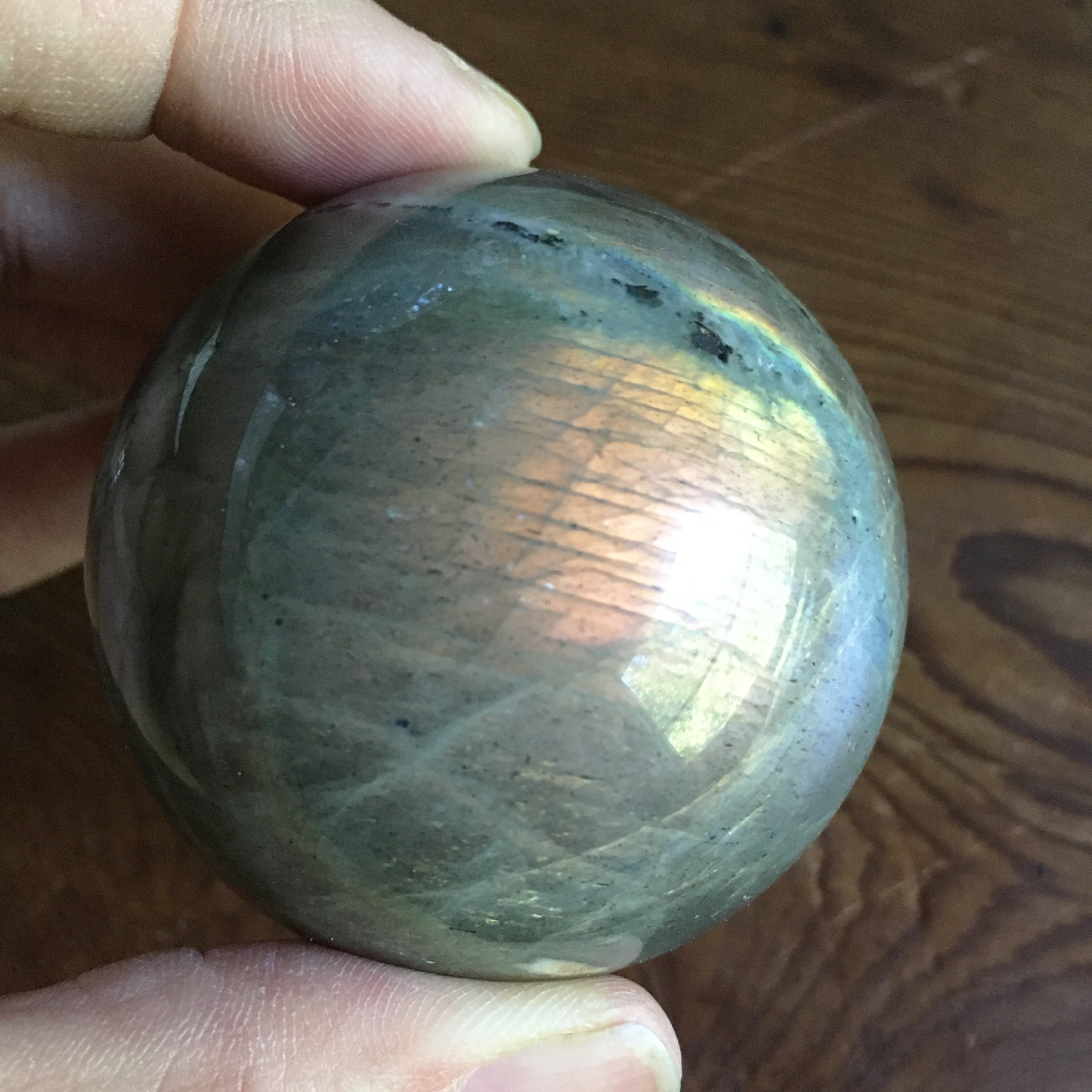 53mm Purple Orange Labradorite Sphere