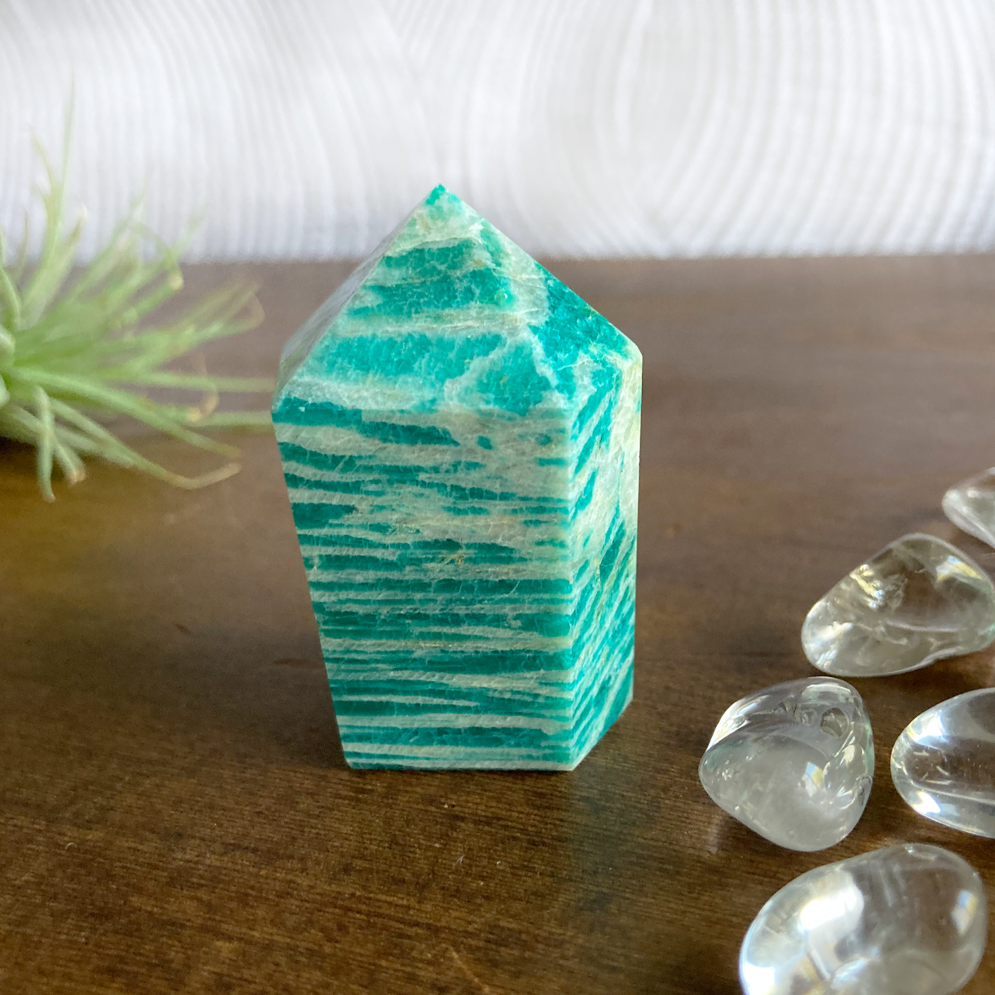 2" 'Mini Muffin' Amazonite Tower #0E