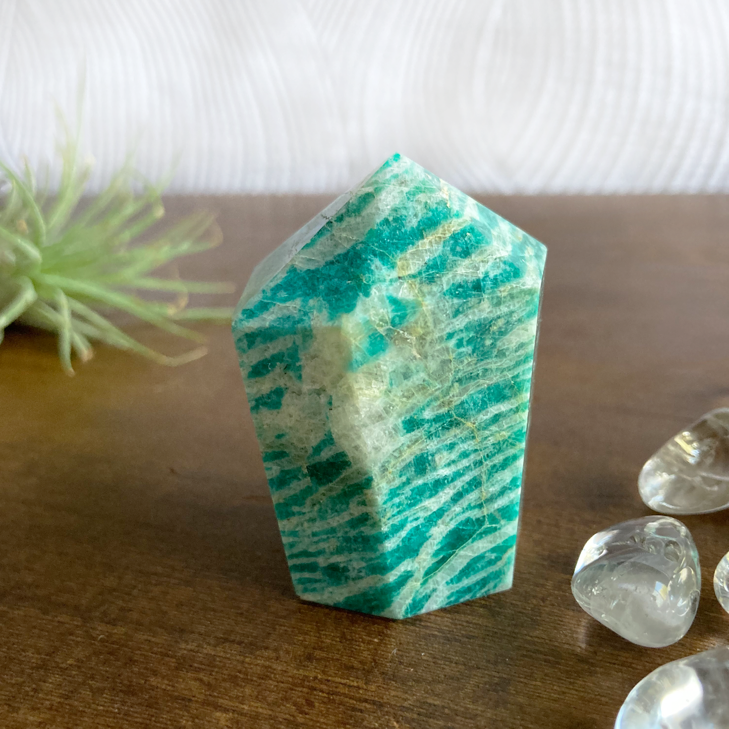 2" 'Mini Muffin' Amazonite Tower #0E