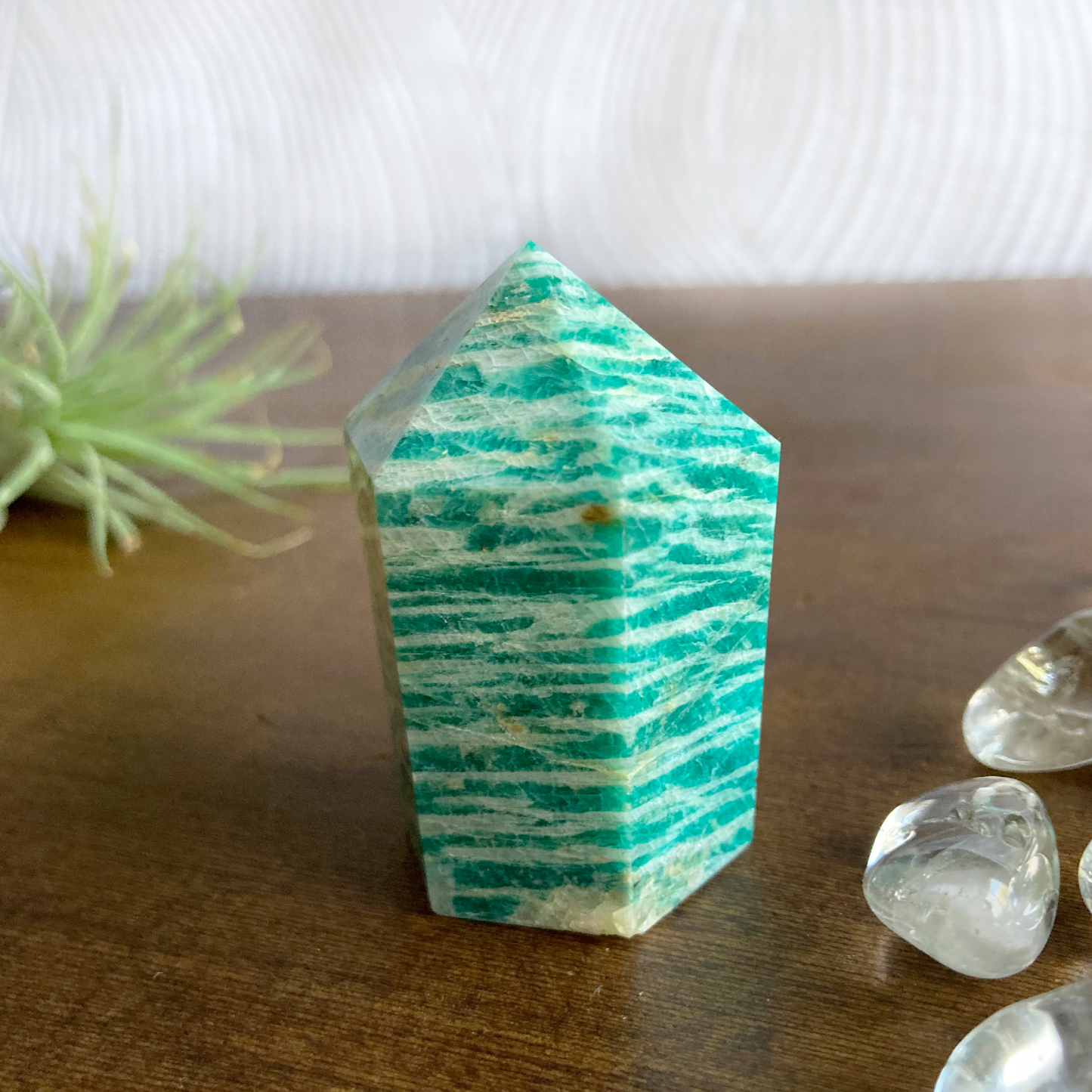 2" 'Mini Muffin' Amazonite Tower #0E