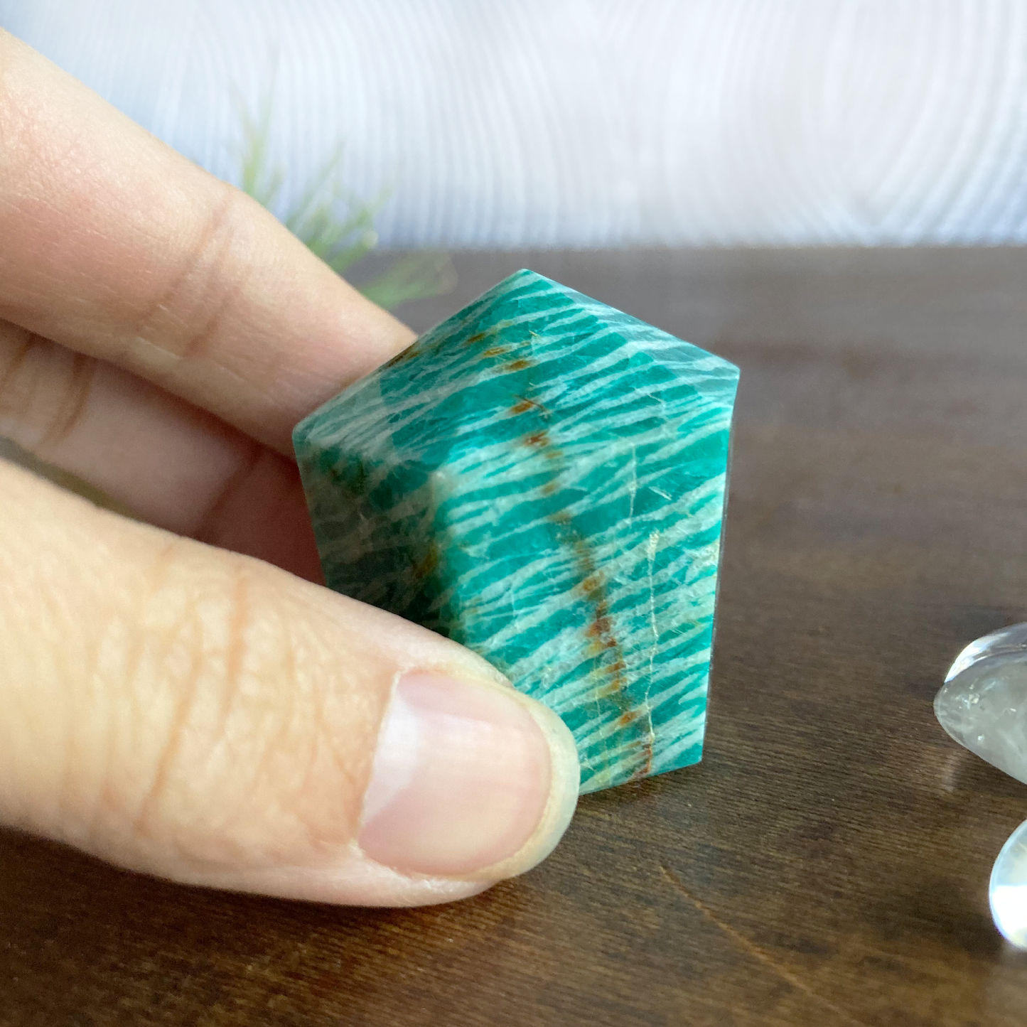 1.5" 'Mini Muffin' Amazonite Tower #0H