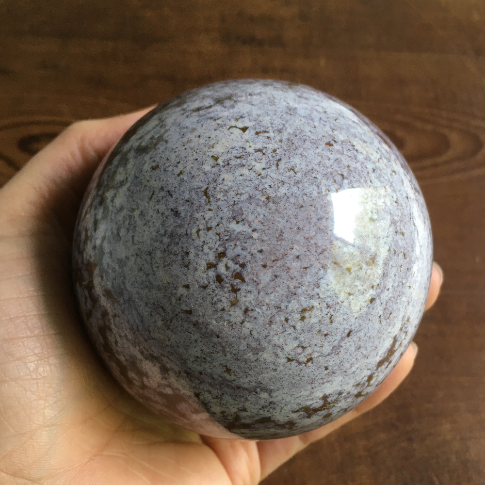 85mm Lavender Ocean Jasper Sphere