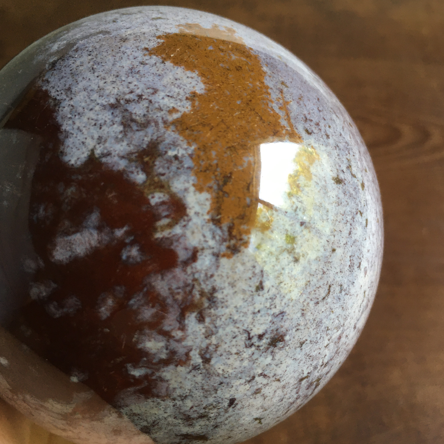 85mm Lavender Ocean Jasper Sphere