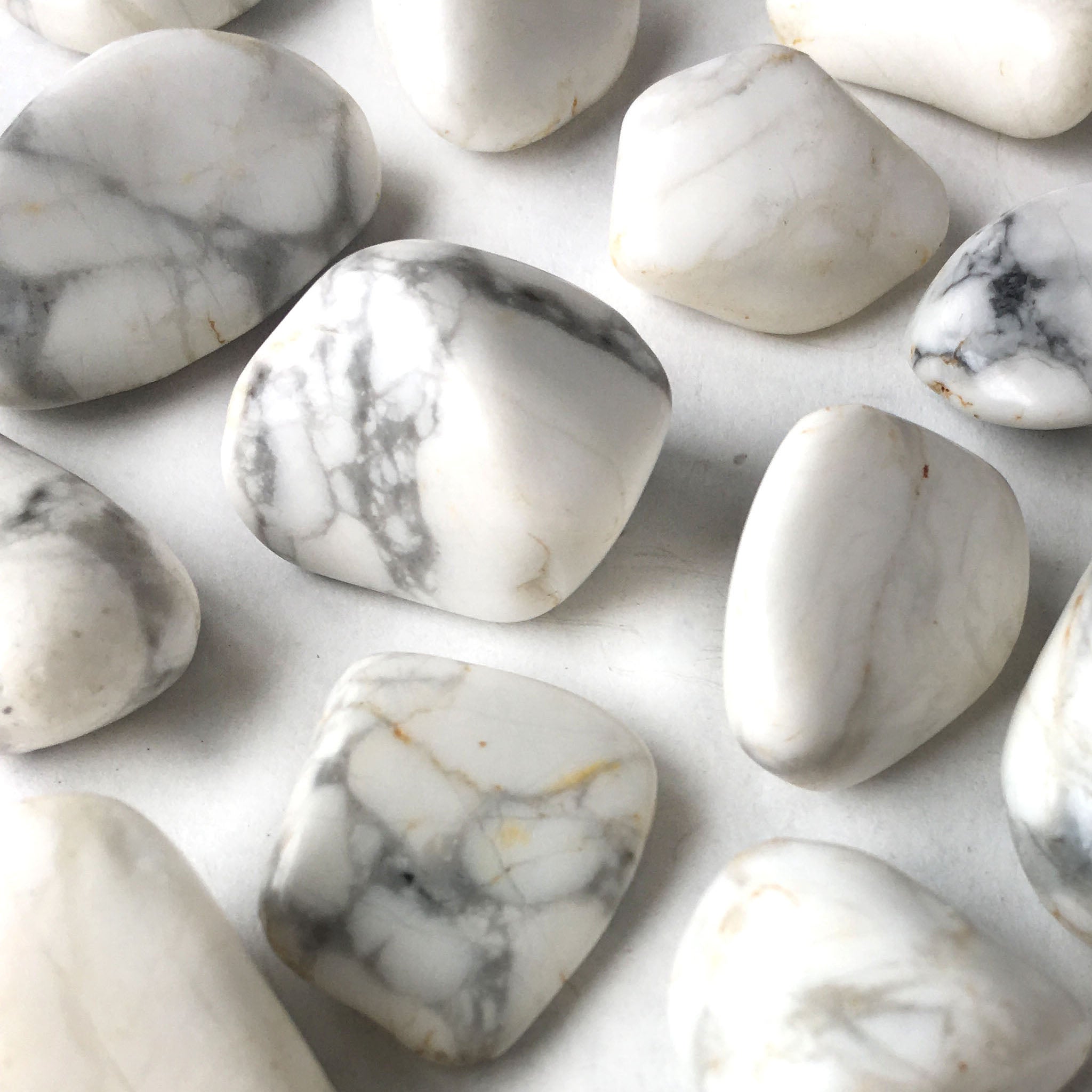Howlite Tumbled Pocket Stone – Illuminated Living LLC