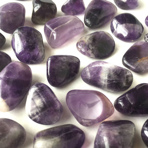 Purple Amethyst Tumbled Pocket Stone